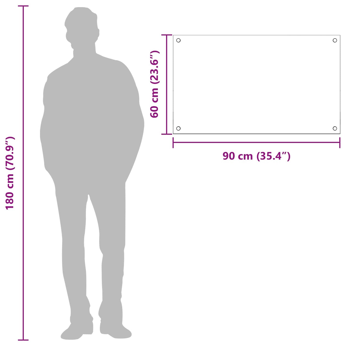 Proteção de Cozinha Cinzento escuro 90 x 60 x 0,6 cm