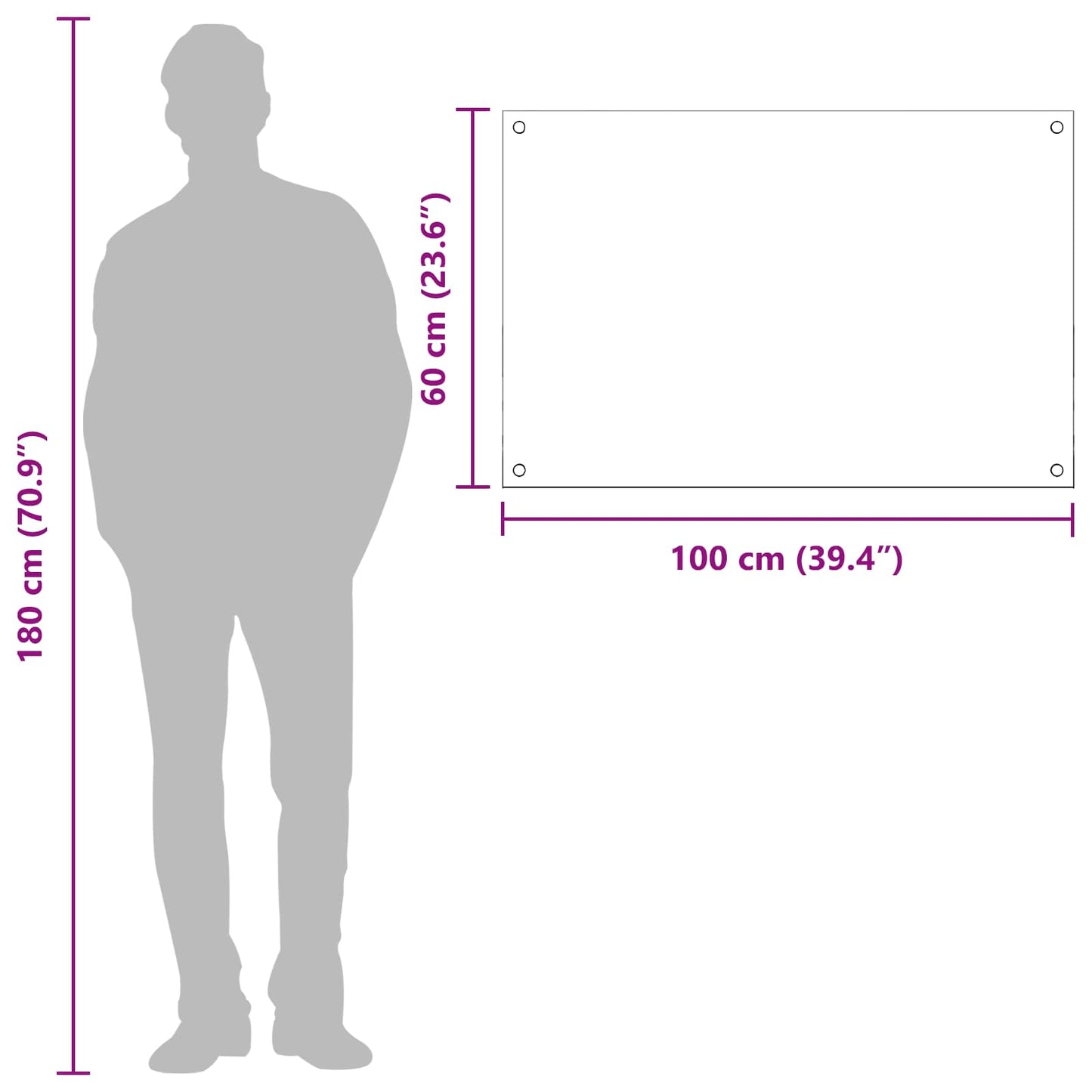 Proteção de Cozinha Cinzento escuro 100 x 60 x 0,6 cm
