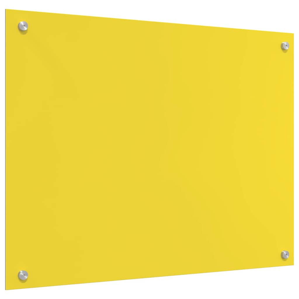 Proteção de Cozinha Amarelo 80 x 60 x 0.6 cm vidro temperado