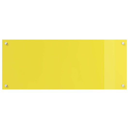Proteção de Cozinha Amarelo 100 x 40 x 0,6 cm vidro temperado