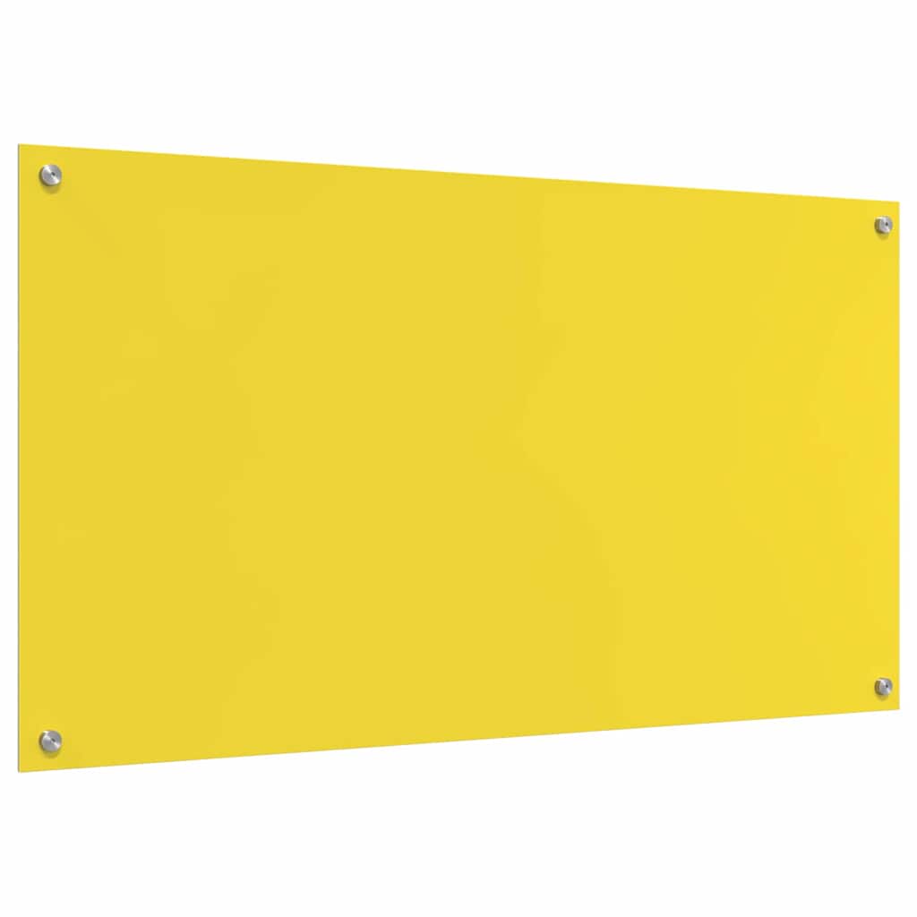 Proteção de Cozinha Amarelo 110 x 60 x 0.6 cm vidro temperado