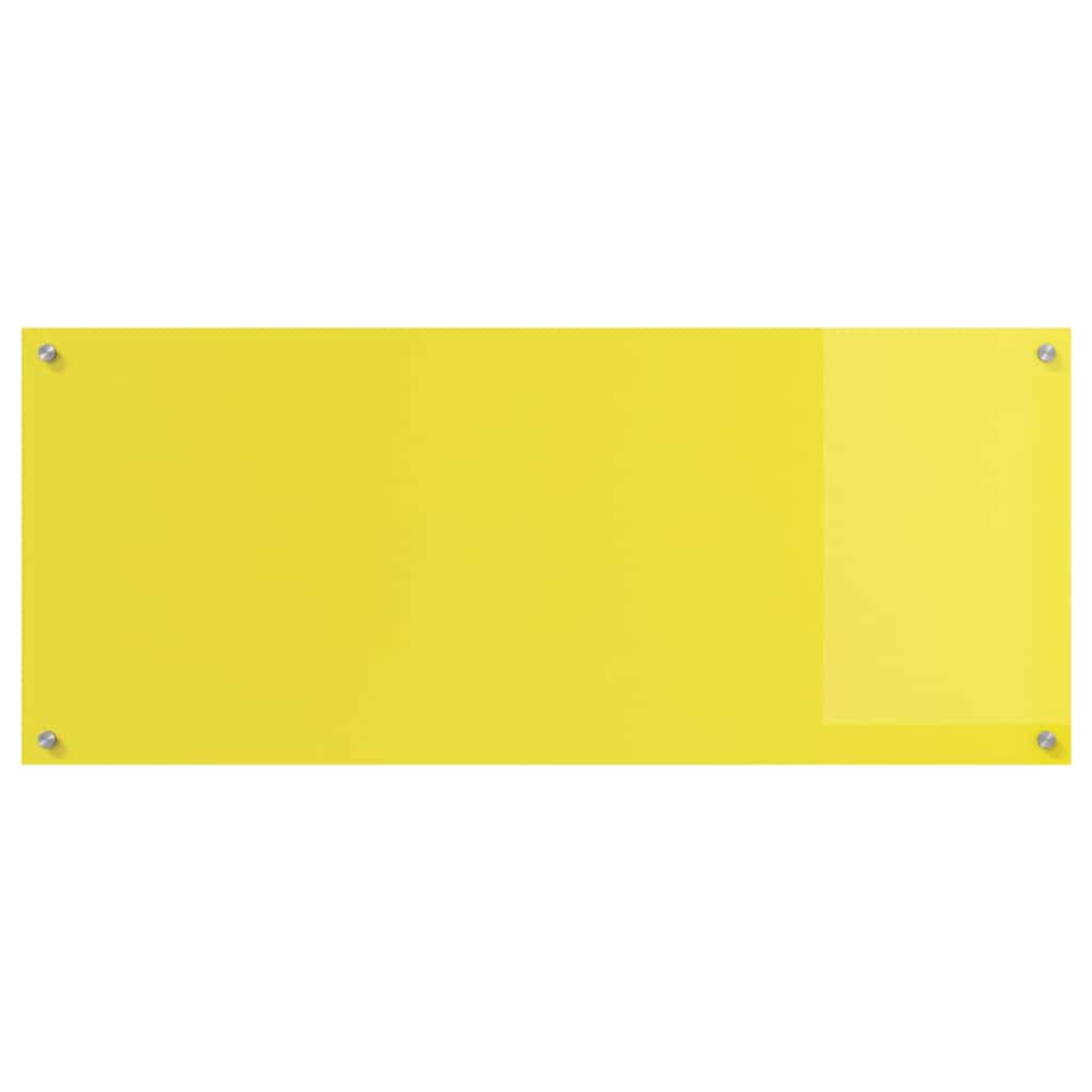 Proteção de Cozinha Amarelo 120 x 50 x 0.6 cm vidro temperado