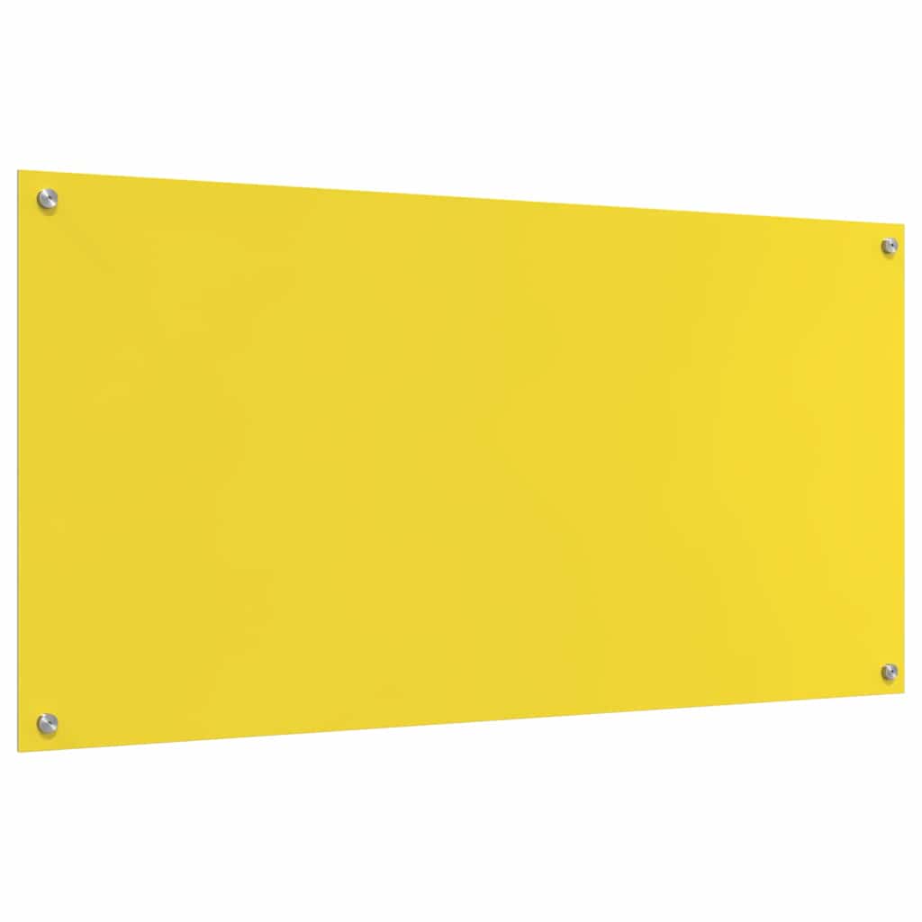 Proteção de Cozinha Amarelo 120 x 60 x 0.6 cm vidro temperado