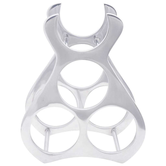 Escorredor de Vinho Prateado 23 x 14 x 28 cm Alumínio