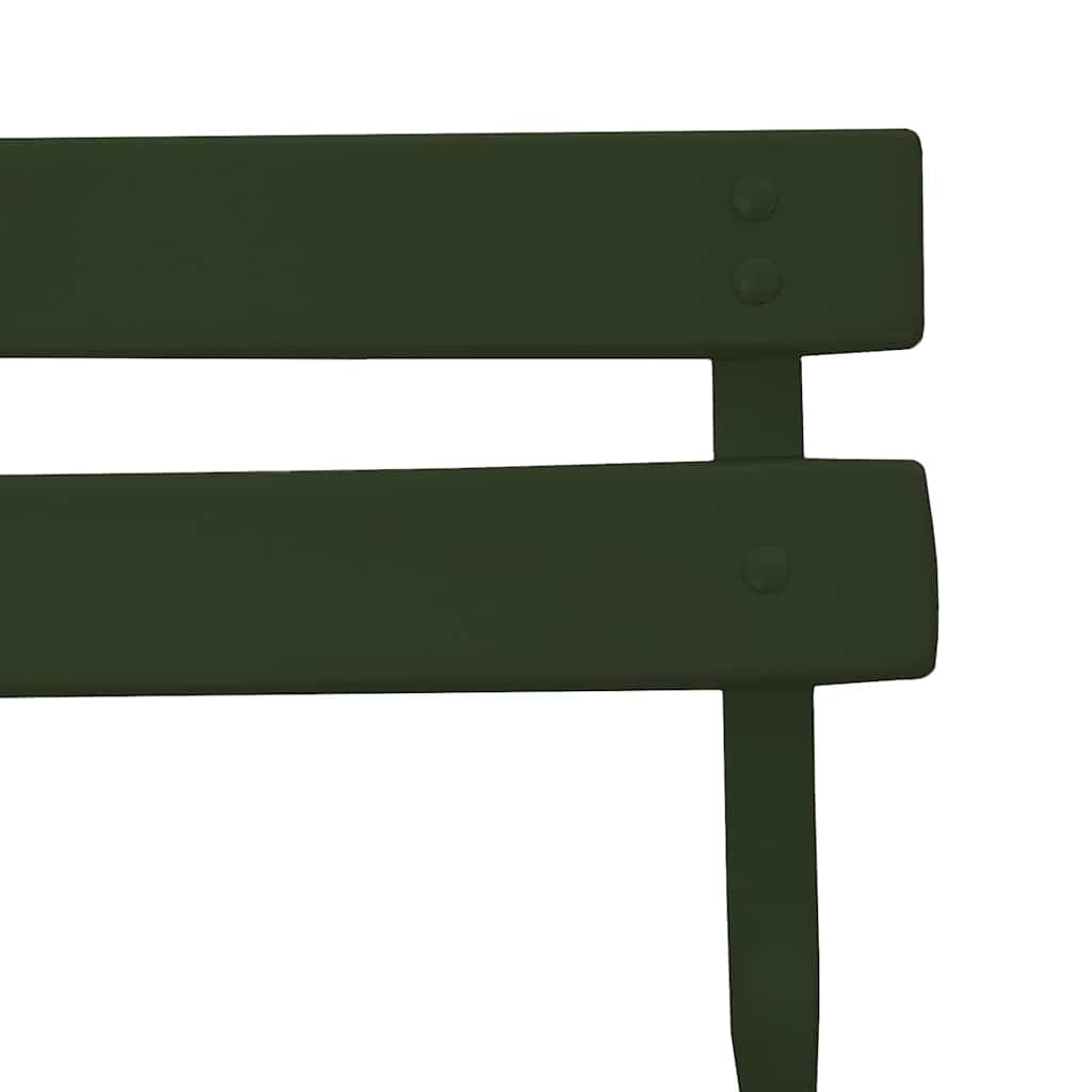 Cadeira Dobrável de Jardim 2 pcs Verde 42 x 46 x 82cm Aço