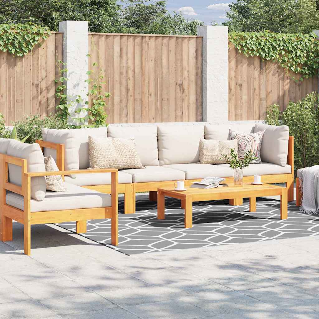 Tapete para Outdoor ARAKIL Cinzento e branco 300 x 300 cm PP