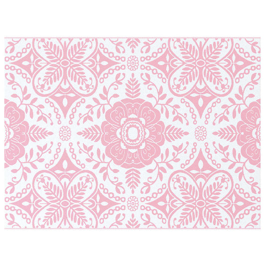 Tapete para Outdoor Floral ARAKIL Rosa e branco 400 × 300 cm