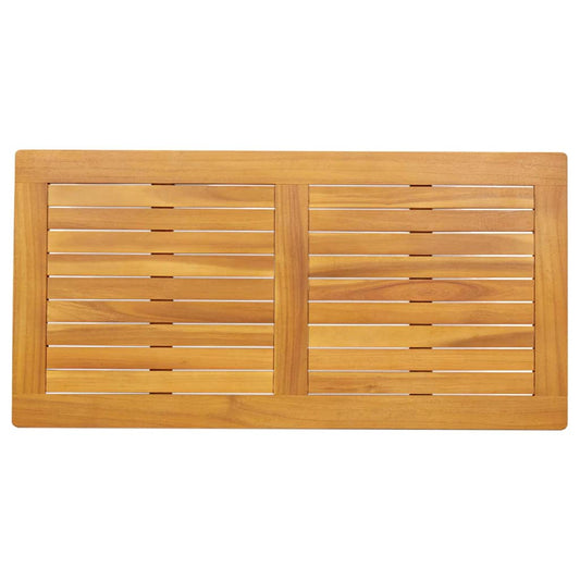 Tampo de Mesa Castanho 100 x 50 x 2 cm Madeira Sólida de Acácia