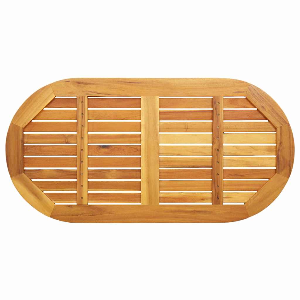 Tampo de Mesa Castanho 110 x 55 x 2 cm Madeira de acácia maciça