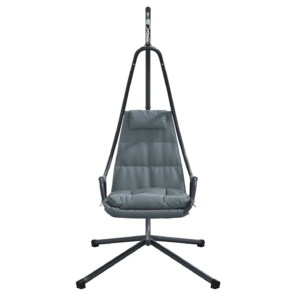 Cadeira suspensa tipo ovo Antracite 94 x 107 x 196.5 cm Aço