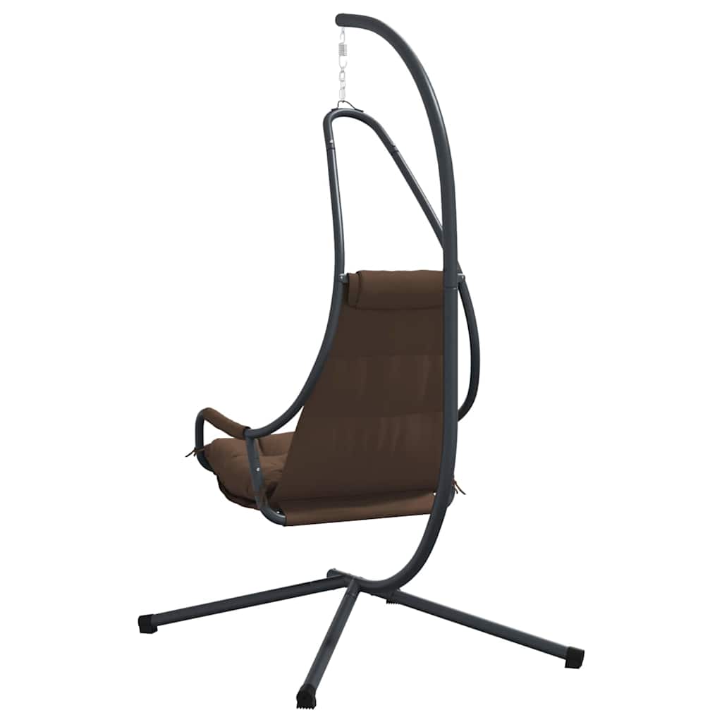 Cadeira suspensa tipo ovo Manual café 94 x 107 x 196.5 cm Aço