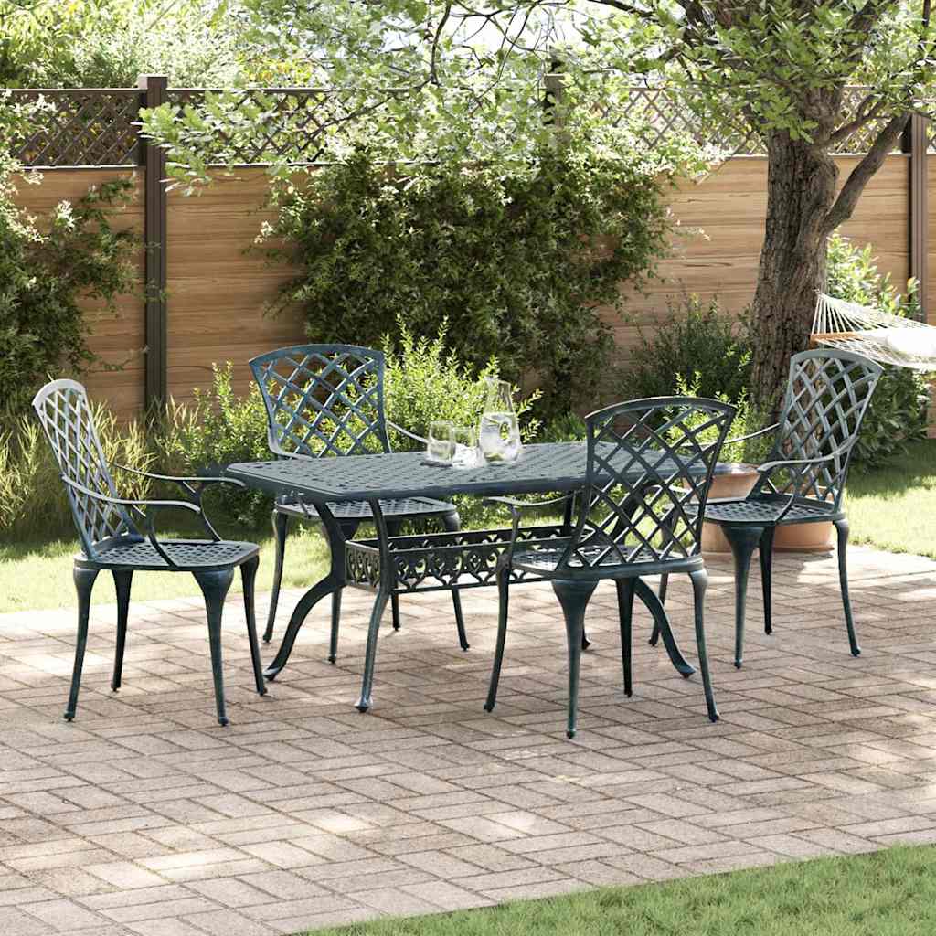 Cadeira de Jardim Verde 61 x 60,5 x 93cm Alumínio