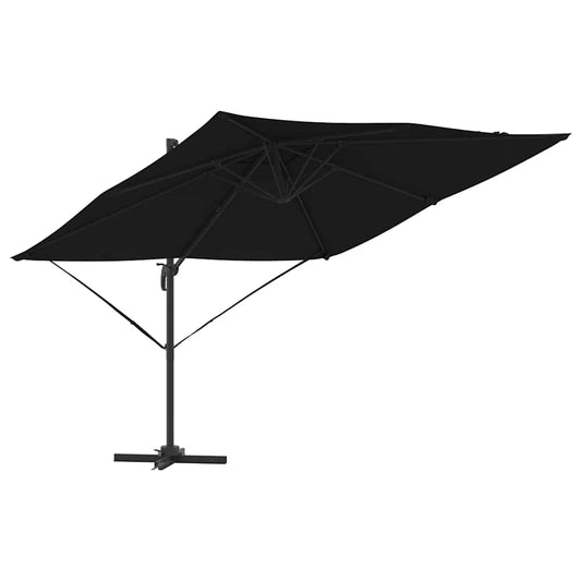 Parasol Roma Preto 286 x 284 x 265 cm Alumínio e Poliéster