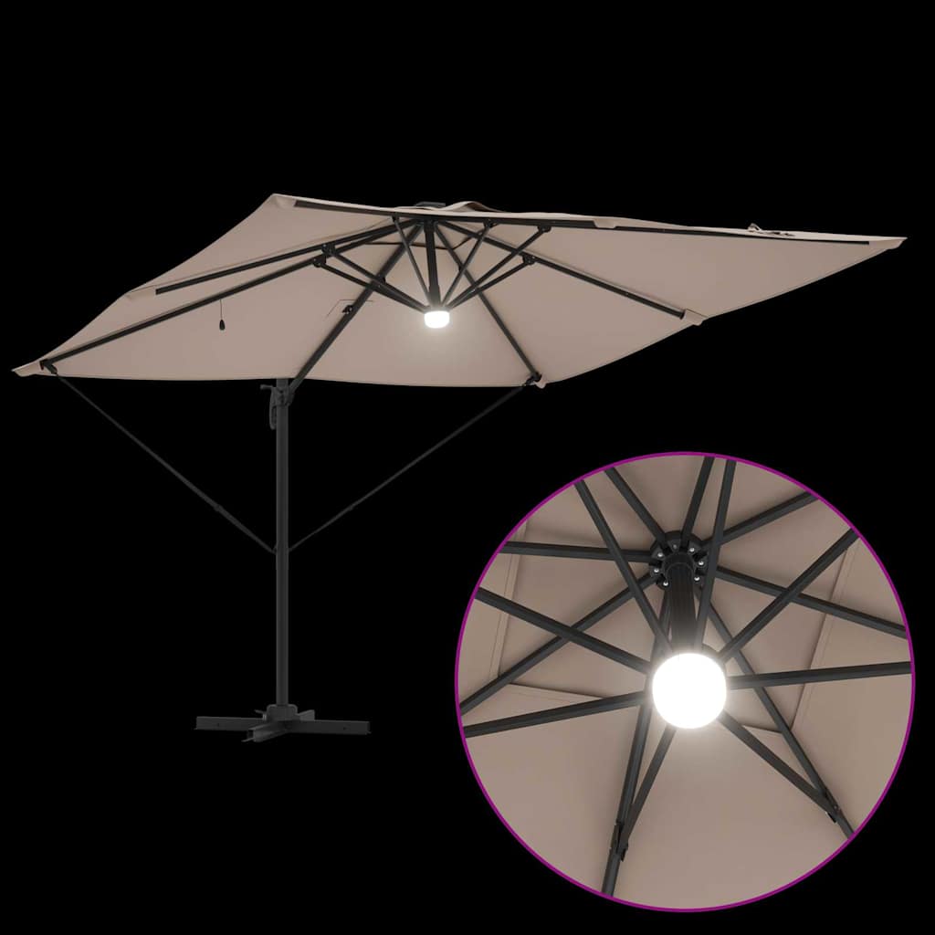 Parasol Roma Cinzento-acastanhado 286 x 284 x 270 cm