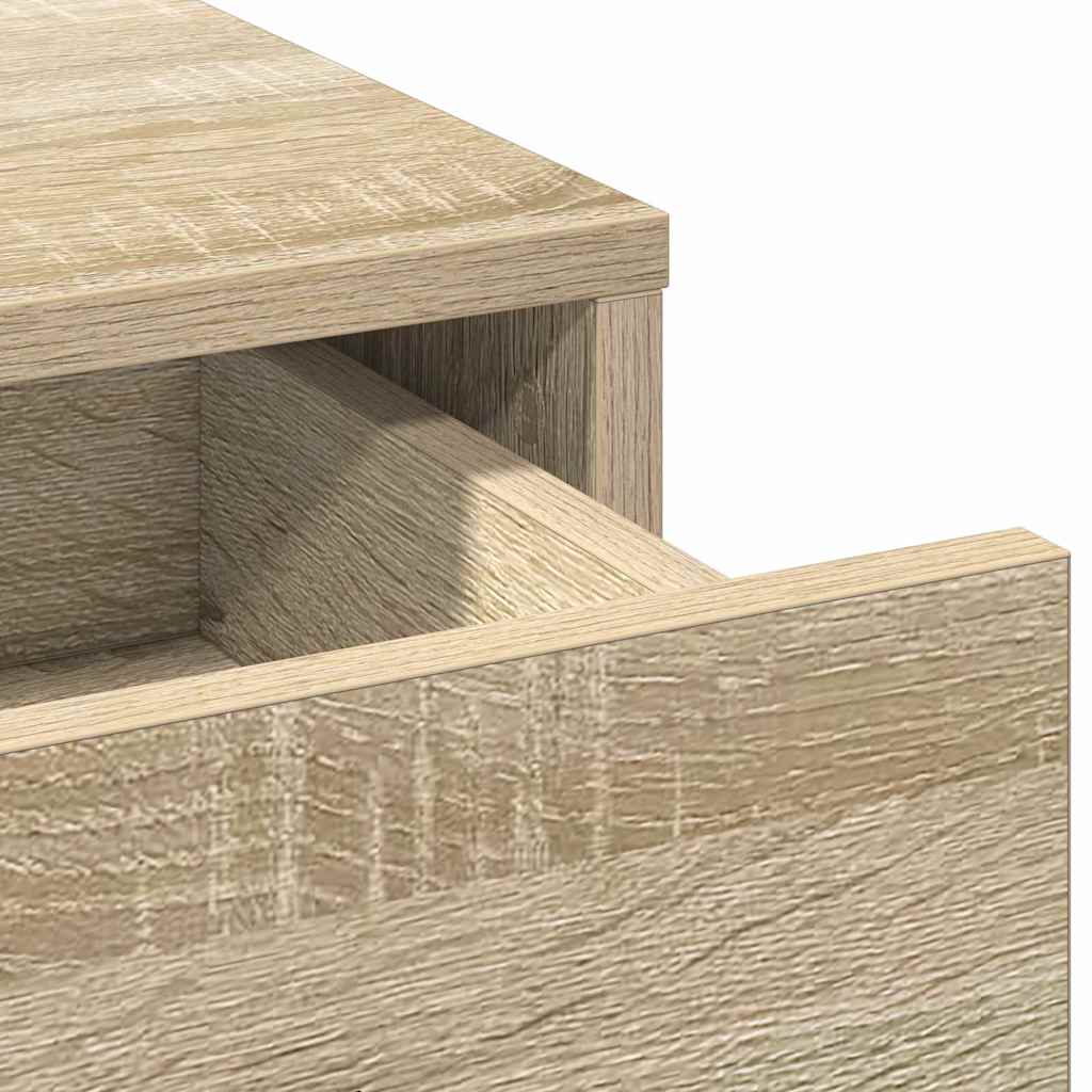 Mesa de vestir com gaveta 2 pcs Castanho 78.5 x 41 x 135 cm