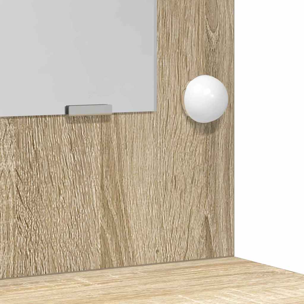 Mesa de vestir com gaveta 2 pcs Castanho 78.5 x 41 x 135 cm