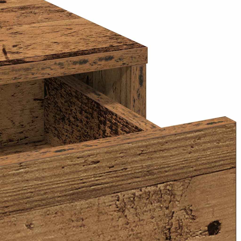 Conjunto de Mesa de Vestir com gaveta 3 pcs Madeira antiga