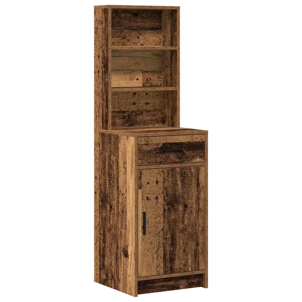 Conjunto de Mesa de Vestir com gaveta 3 pcs Madeira antiga
