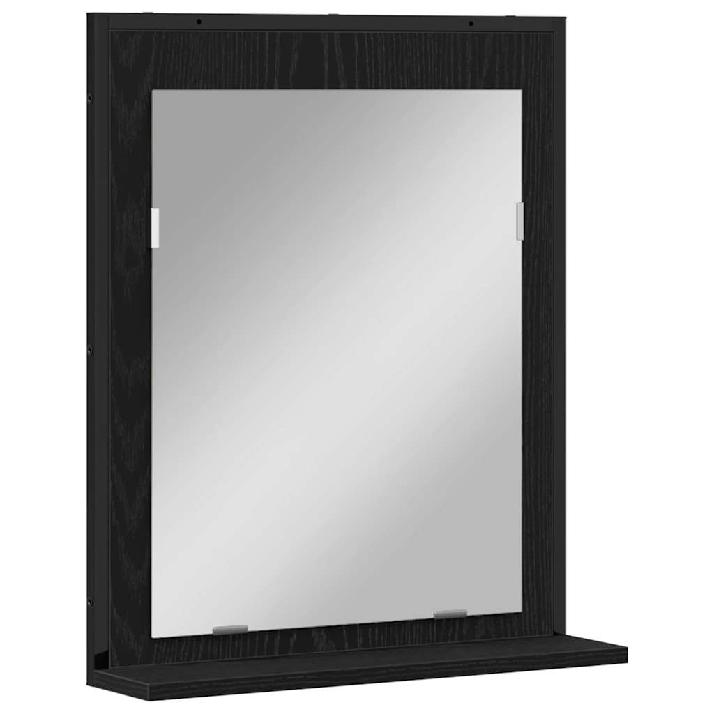 Conjunto de Móveis para Banheiro 4 pcs Preto 33 x 33 x 185.5 cm