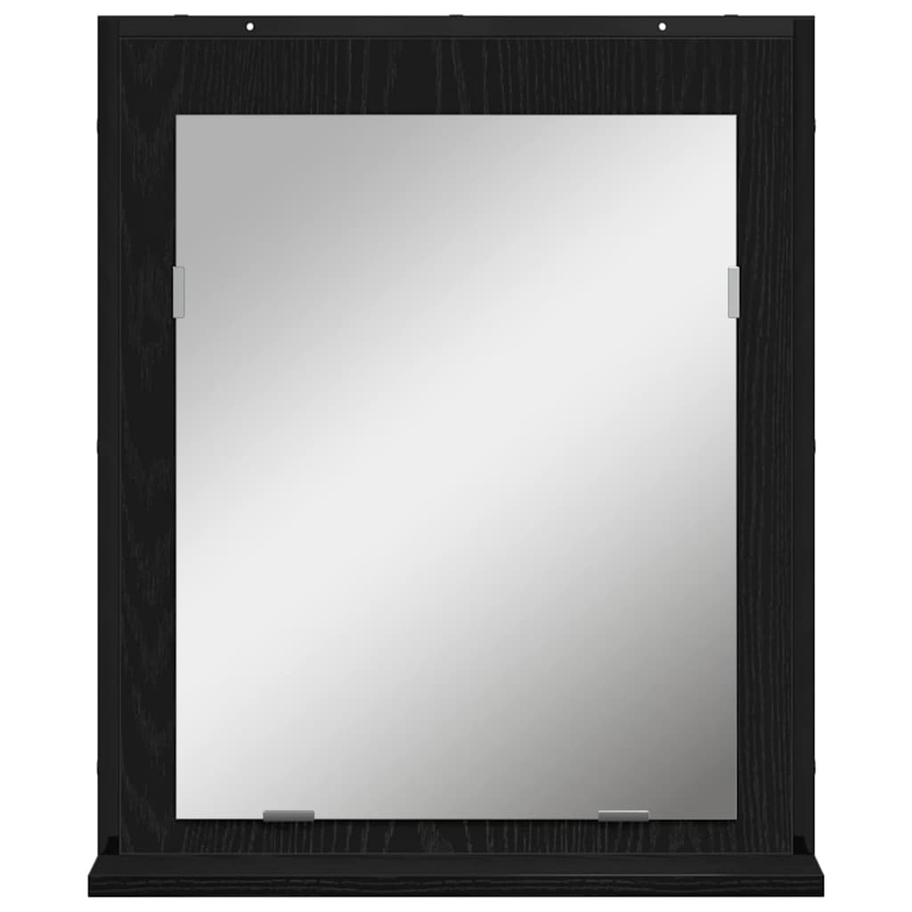 Conjunto de Móveis para Banheiro 4 pcs Preto 33 x 33 x 185.5 cm