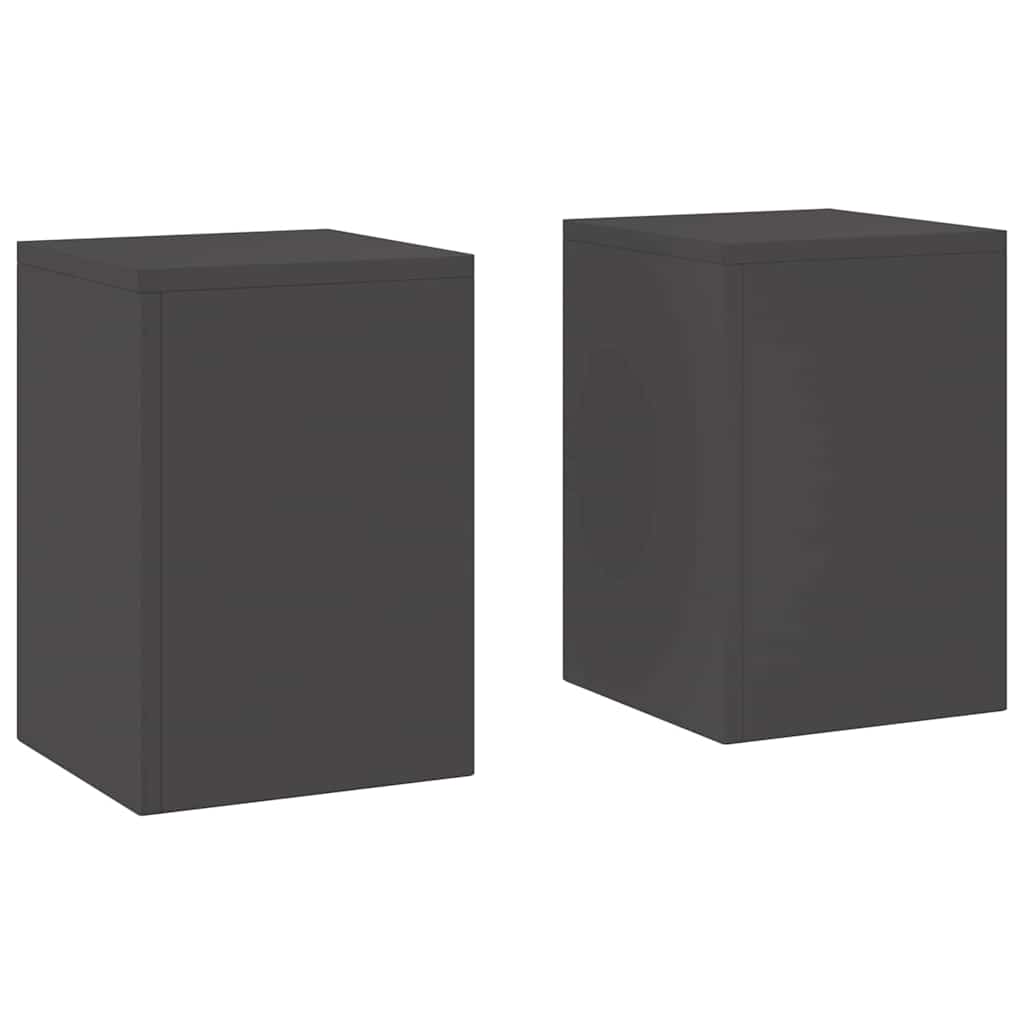 Suportes para plantas 2 pcs Preto 24 x 24 x 35 cm Aço