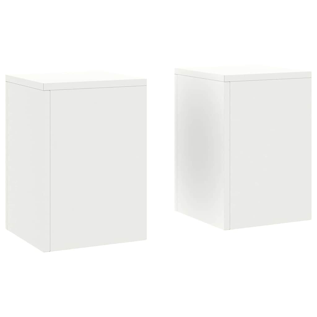 Suportes para plantas 2 pcs Branco 24 x 24 x 35 cm Aço