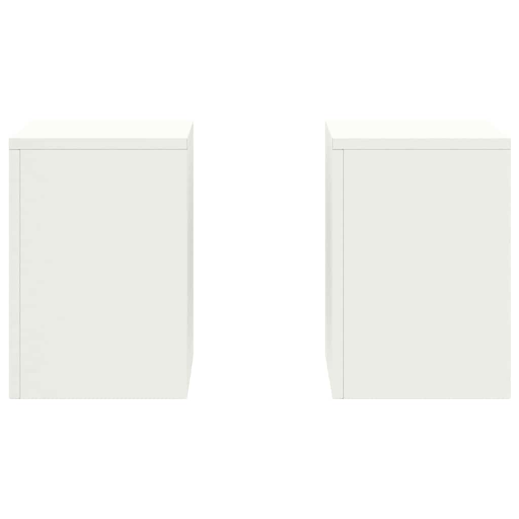 Suportes para plantas 2 pcs Branco 24 x 24 x 35 cm Aço