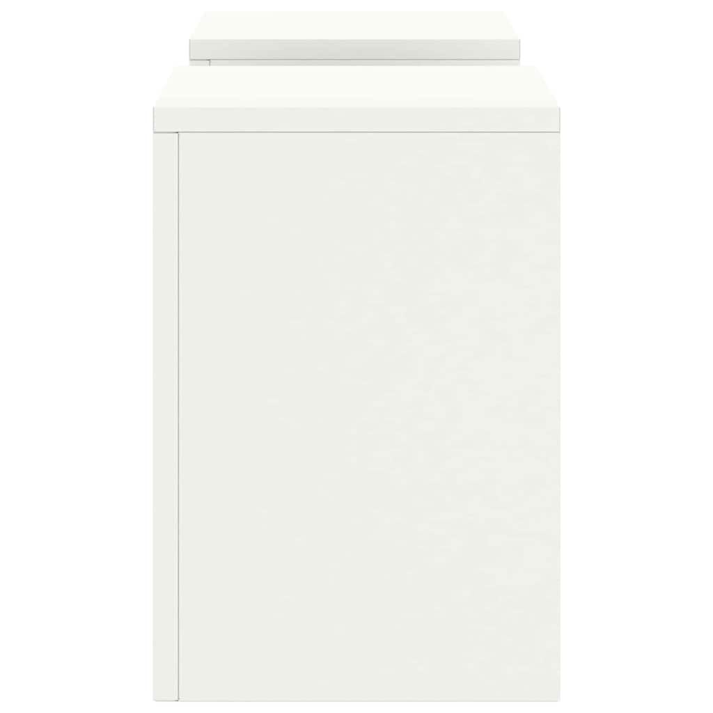 Suportes para plantas 2 pcs Branco 24 x 24 x 35 cm Aço