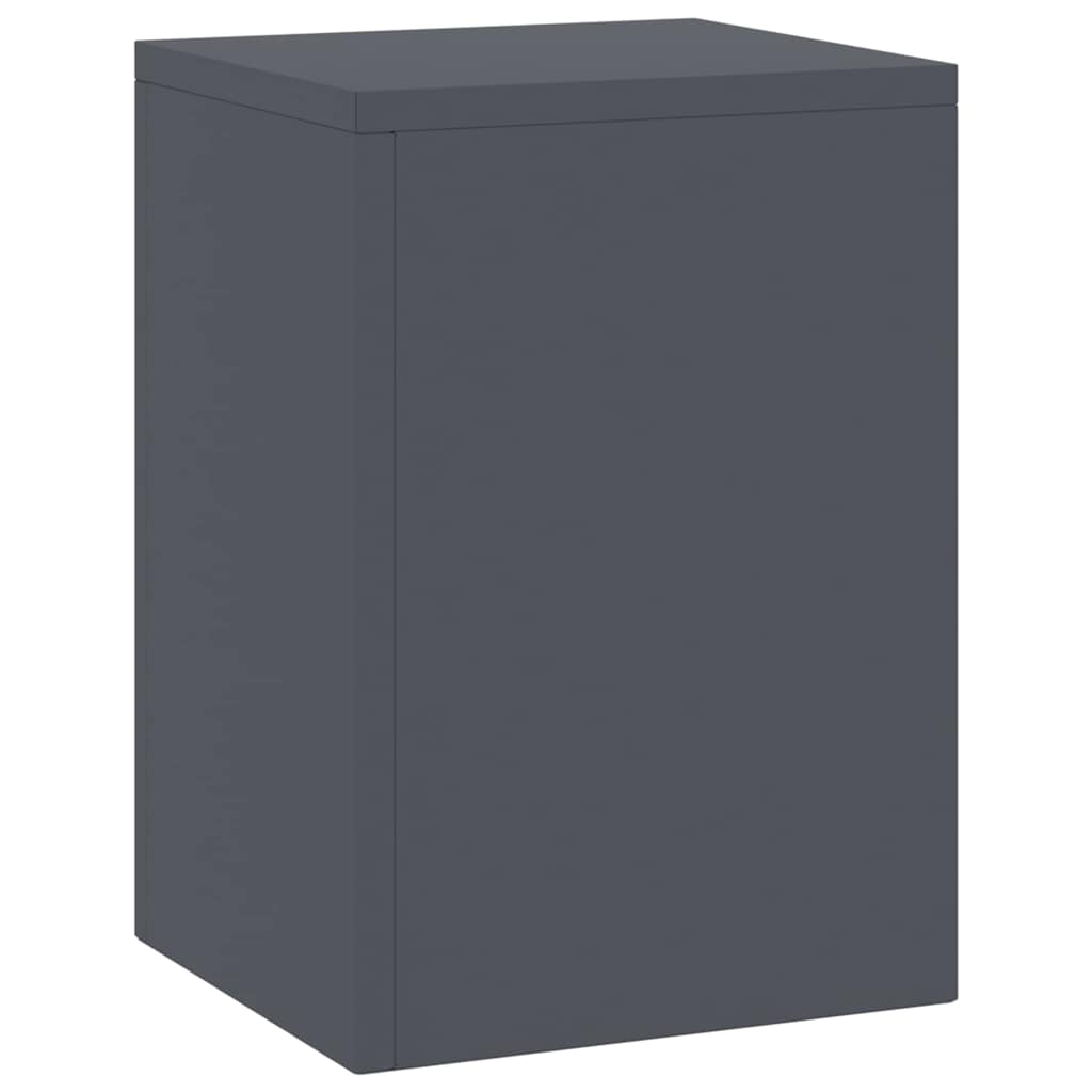 Suportes para plantas 2 pcs Antracite 24 x 24 x 35 cm Aço