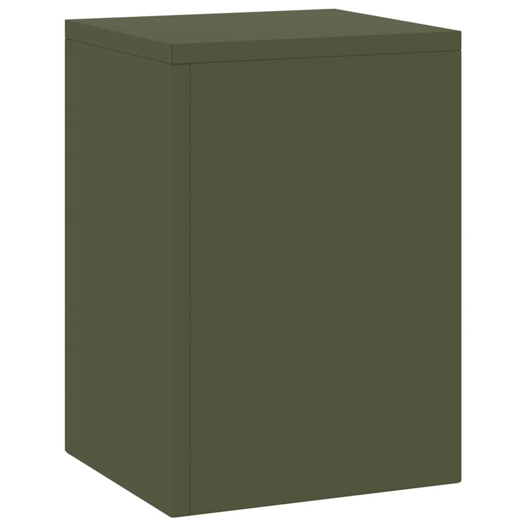 Suportes para plantas 2 pcs Verde-oliva 24 x 24 x 35 cm Aço