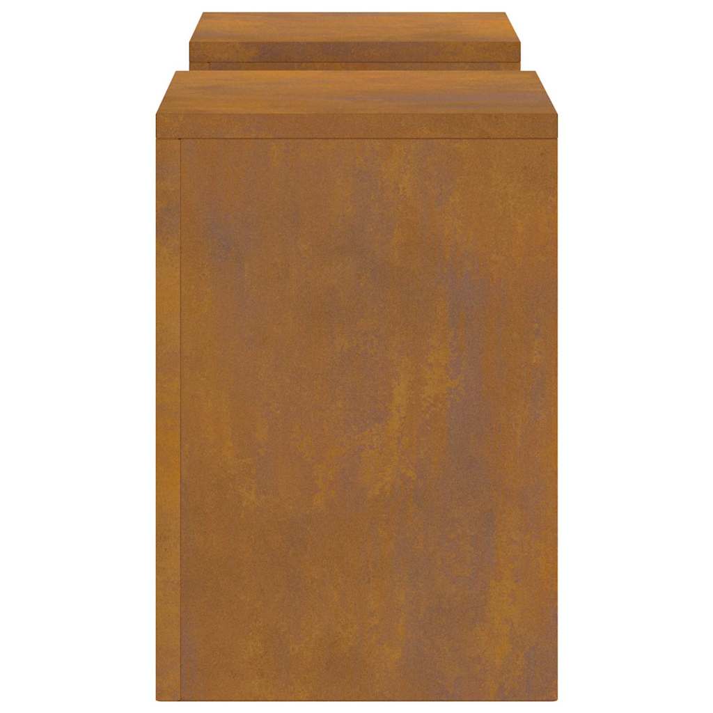 Suportes para plantas 2 pcs Ferro Enferrujado 24 x 24 x 35 cm