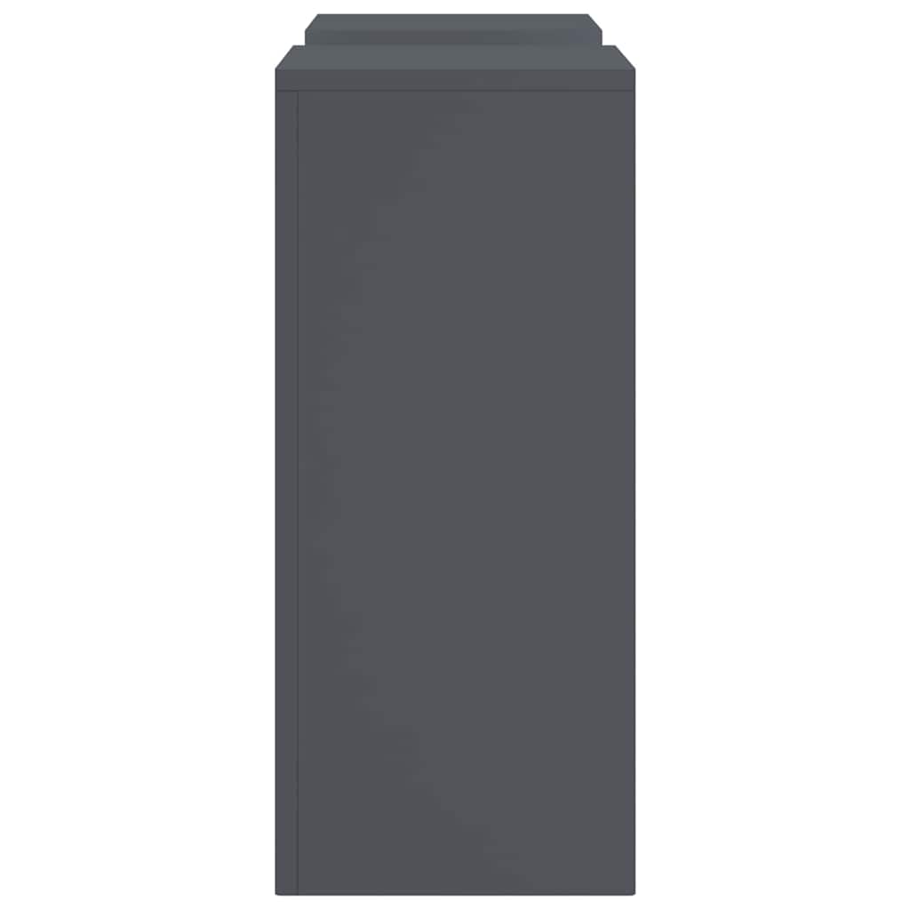 Suportes para plantas 2 pcs Antracite 24 x 24 x 55 cm Aço