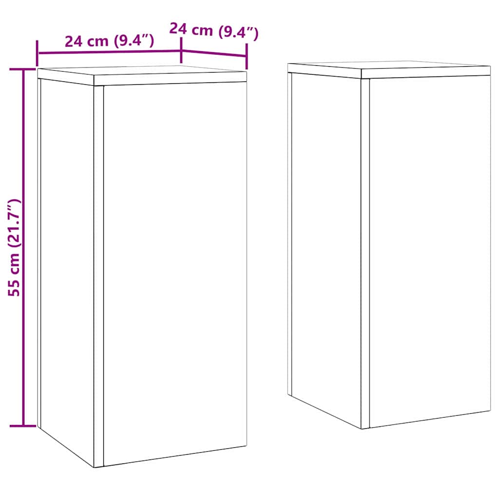 Suportes para plantas 2 pcs Verde-oliva 24 x 24 x 55 cm Aço