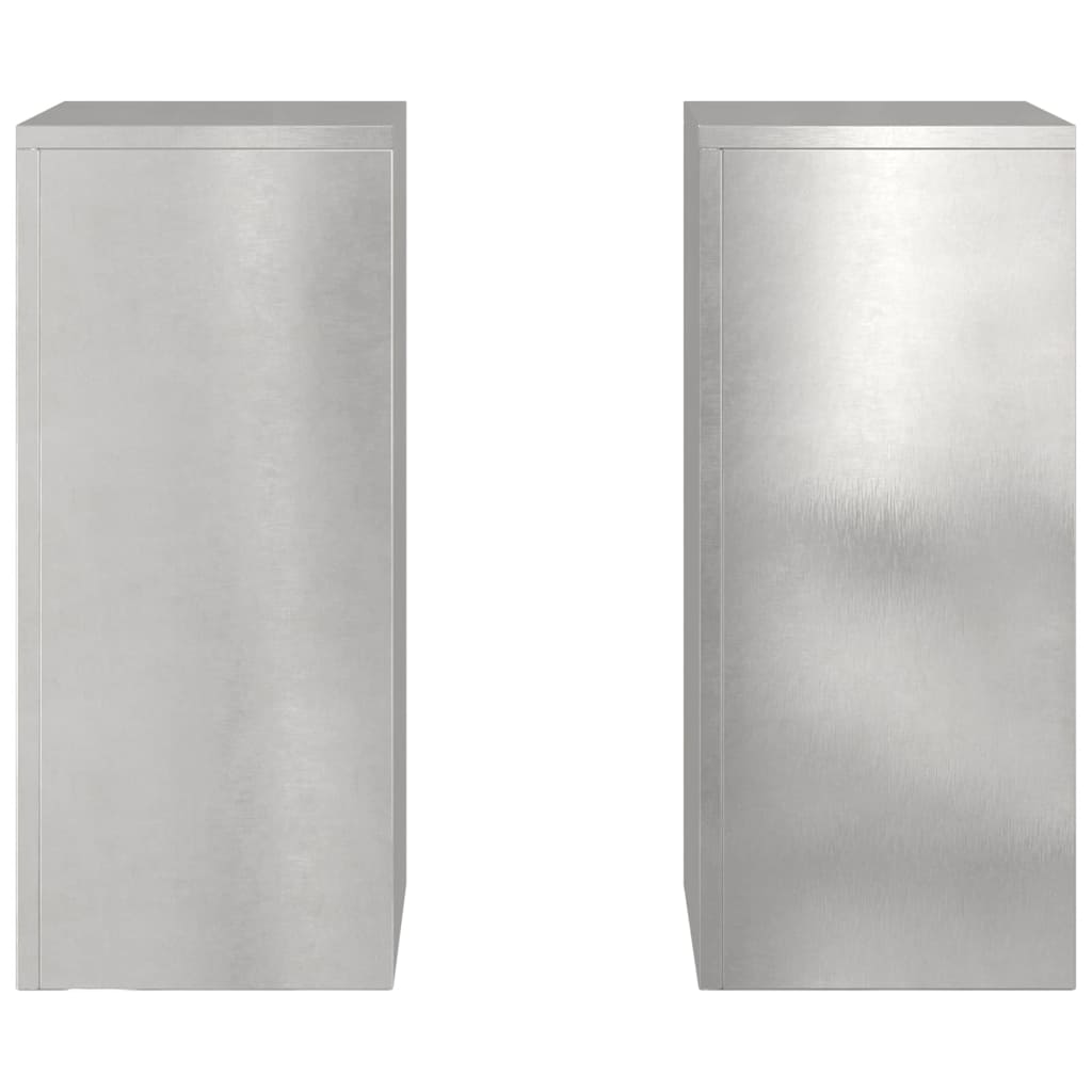 Suportes para plantas 2 pcs Prateado 24 x 24 x 55 cm