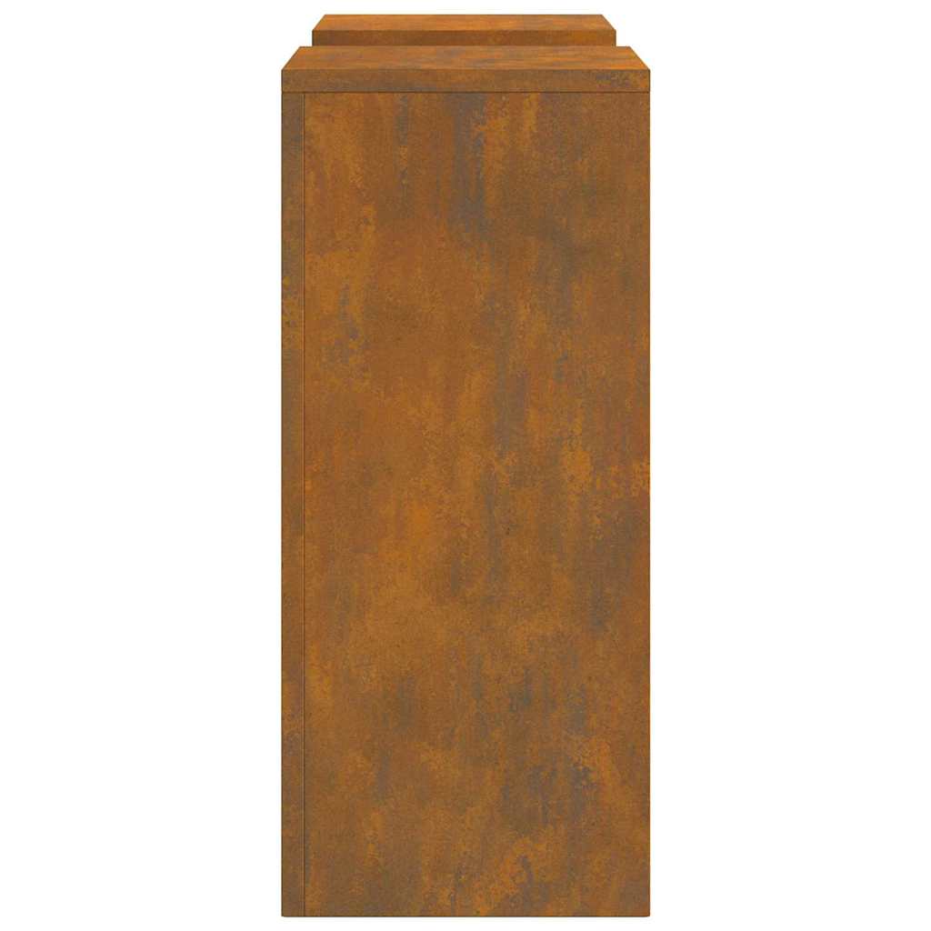 Suportes para plantas 2 pcs Ferro Enferrujado 24 x 24 x 55 cm