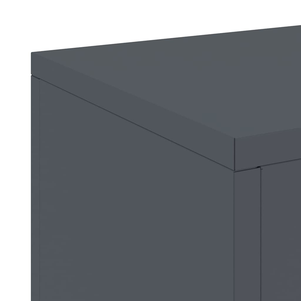 Suportes para plantas 2 pcs Antracite 24 x 24 x 75 cm Aço