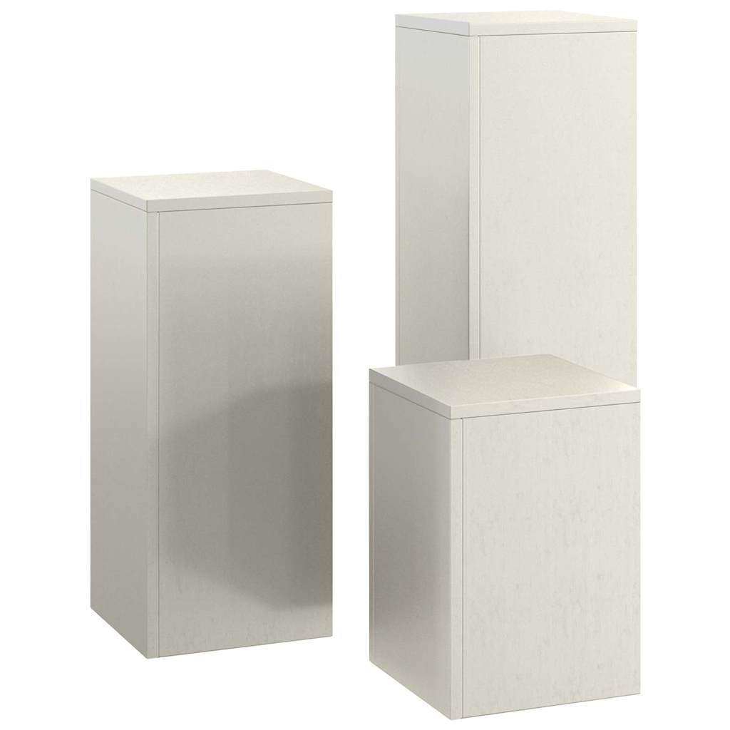 Suportes para plantas 3 pcs Ferro Enferrujado 24 x 24 x 75 cm