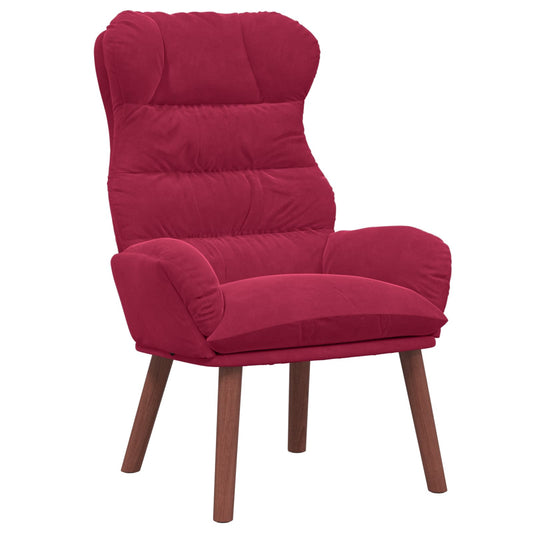 poltrona Vinho Vermelho 69 x 74 x 93 cm Veludo