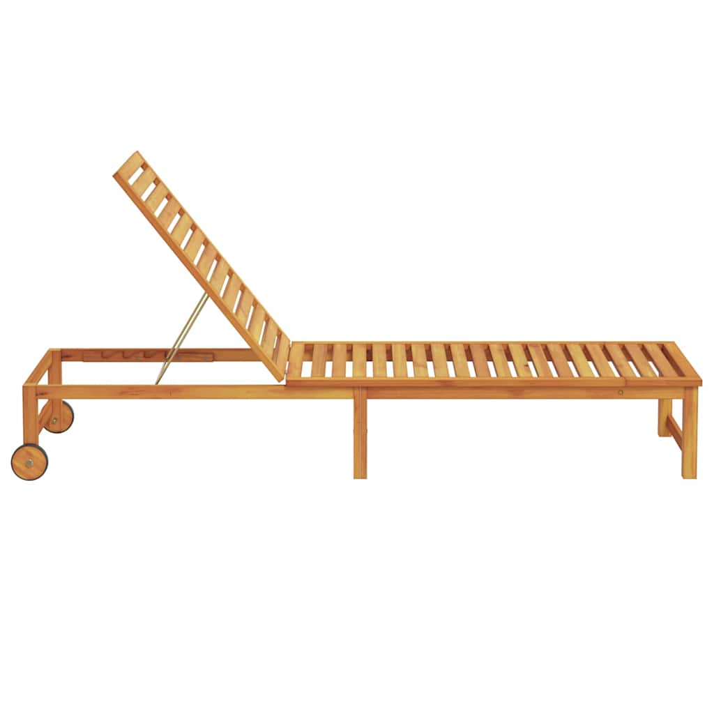 Espreguiçadeira 1-pessoa Castanho 53 x 202 x 89cm
