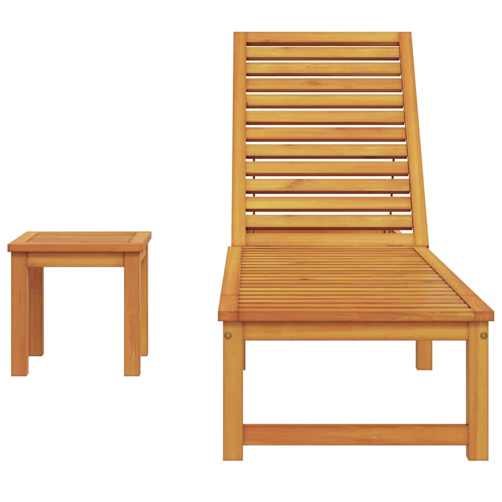 Espreguiçadeira 1-pessoa Castanho 53 x 202 x 89cm