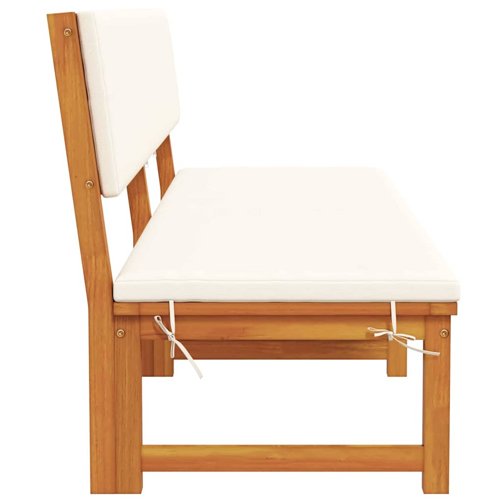 Espreguiçadeira com almofada 1-pessoa Castanho 200 x 57 x 75cm