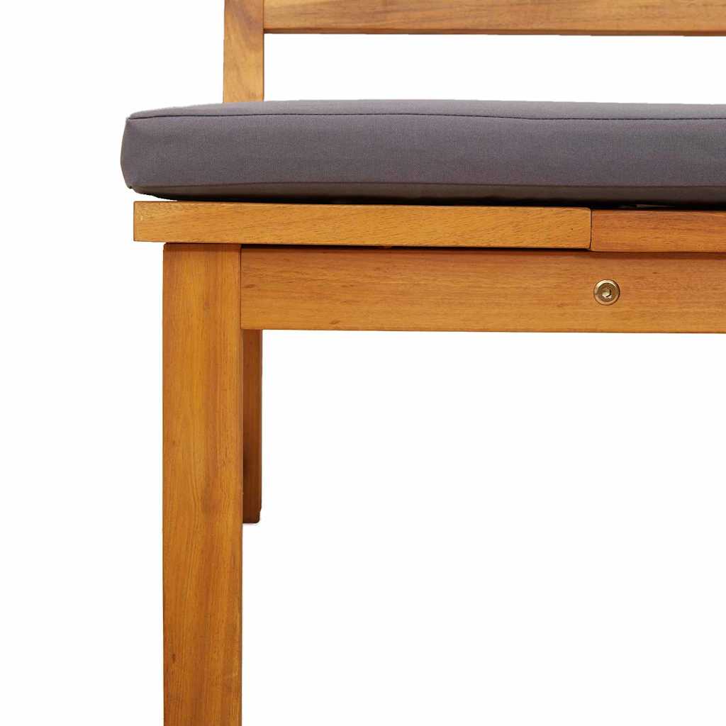 Espreguiçadeira 1-pessoa Castanho 200 x 57 x 75cm