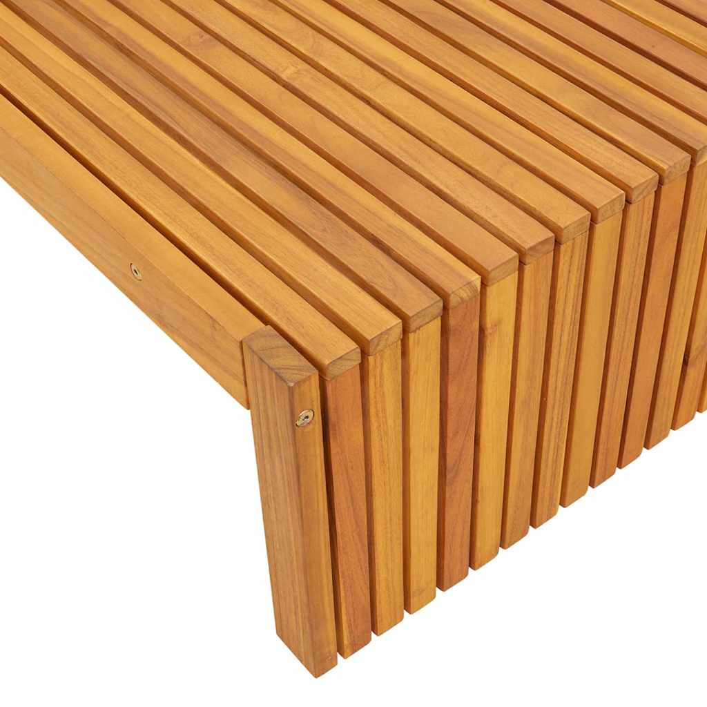 Espreguiçadeira 1-pessoa Castanho 200 x 55 x 94cm