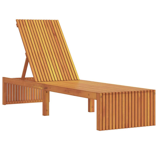 Espreguiçadeira 1-pessoa Castanho 200 x 55 x 94cm
