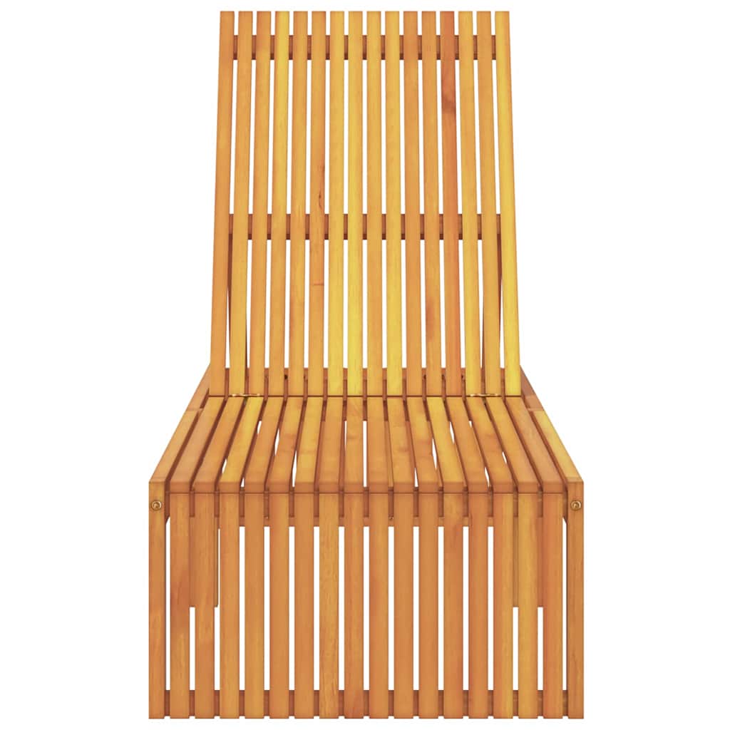 Espreguiçadeira 1-pessoa Castanho 200 x 55 x 94cm