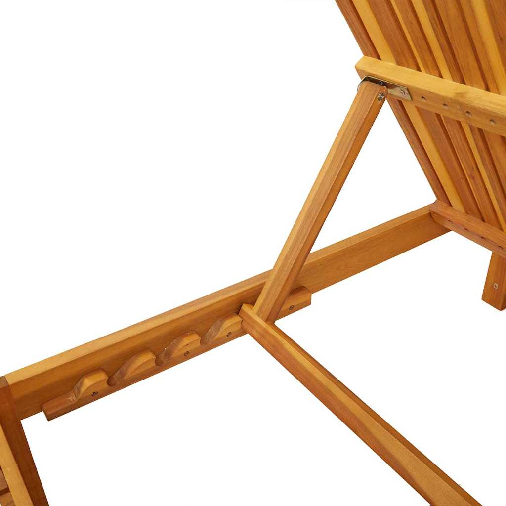 Espreguiçadeira com almofada 1-pessoa Castanho 200 x 55 x 94cm