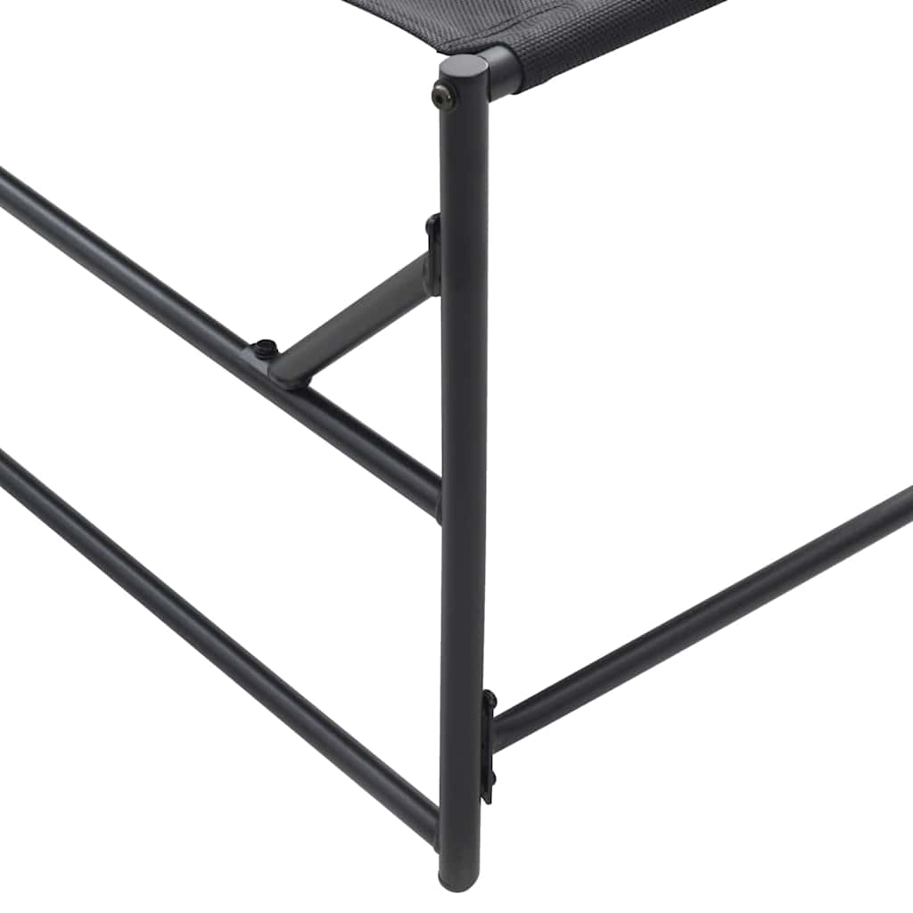 Cama de Sol Antracite 200 x 74 x 73 cm Textileno e Aço