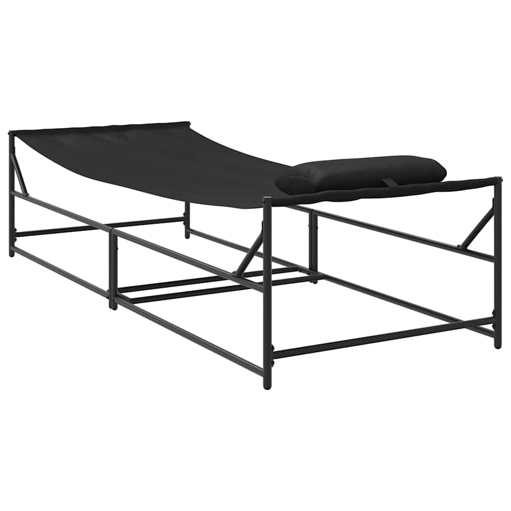 Cama de Sol Antracite 200 x 74 x 73 cm Textileno e Aço