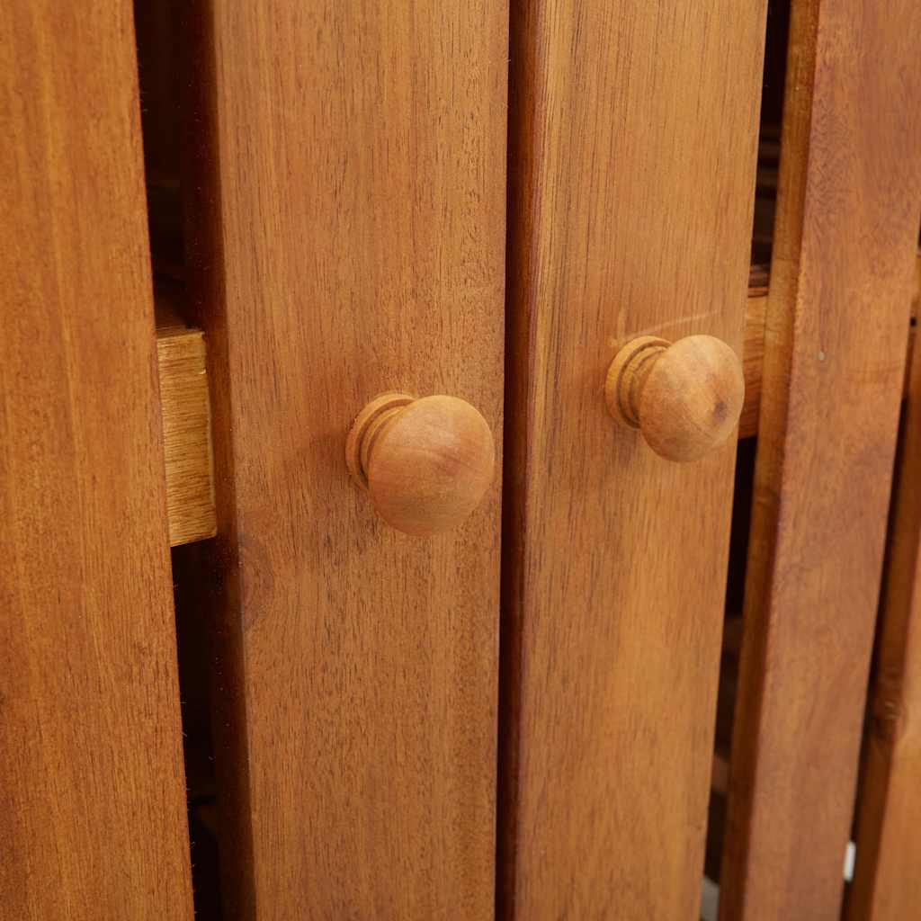Armário de Jardim com armazenamento Castanho 78 x 36.5 x 78cm