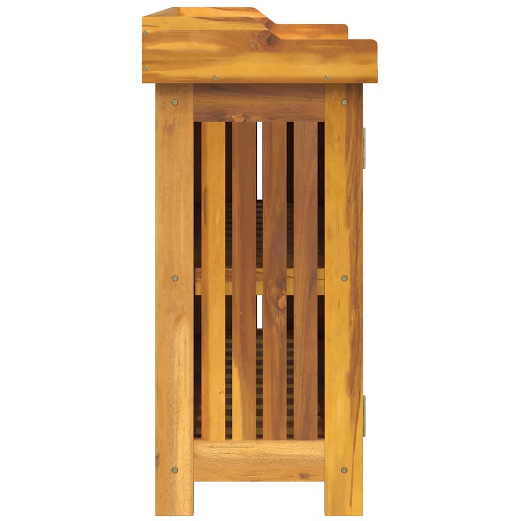 Armário de Jardim com armazenamento Castanho 78 x 36.5 x 78cm